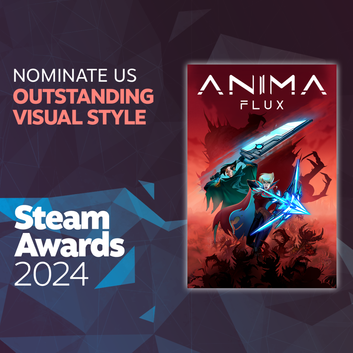 Nominate Anima Flux for Outstanding Visual Style in the Steam Awards 2024!